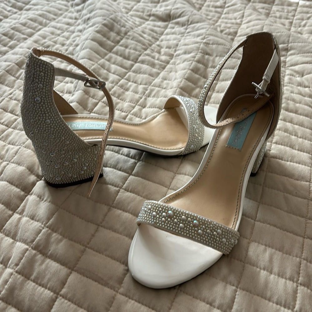 Betsey Johnson Pearl Heels